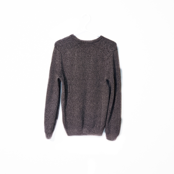 LE CHÂTEAU BROWN COTTON MENS CREW NECK SWEATER - Picture 5 of 6